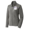 Women's Heather Microfleece Full Zip Jacket Thumbnail