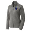 Women's Heather Microfleece Full Zip Jacket Thumbnail