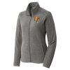 Women's Heather Microfleece Full Zip Jacket Thumbnail