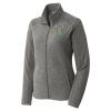 Women's Heather Microfleece Full Zip Jacket Thumbnail
