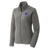 Women's Heather Microfleece Full Zip Jacket Thumbnail