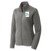 Women's Heather Microfleece Full Zip Jacket Thumbnail